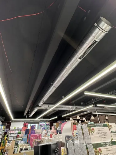 Installation de climatisation dans une pharmacie à roquevaire, Aubagne, SAS DAVID FROID